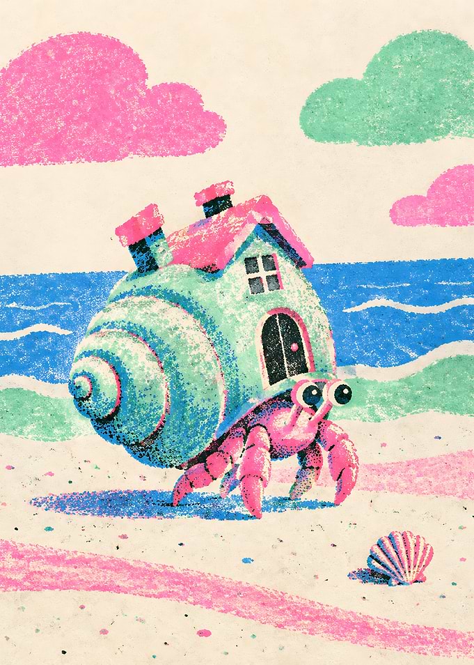 Hermit Crab with House Shell