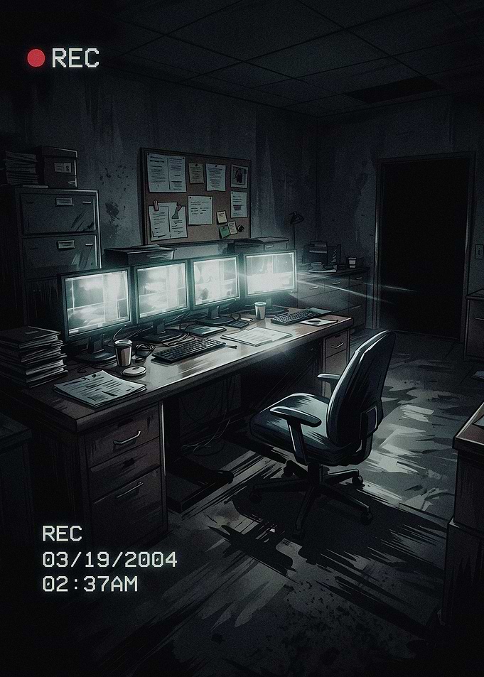 Security Room Surveillance Footage