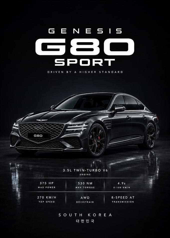 Genesis G80 Sport Poster