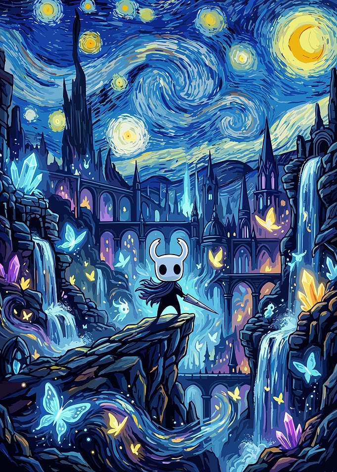 Hollow Knight Starry Night Mashup
