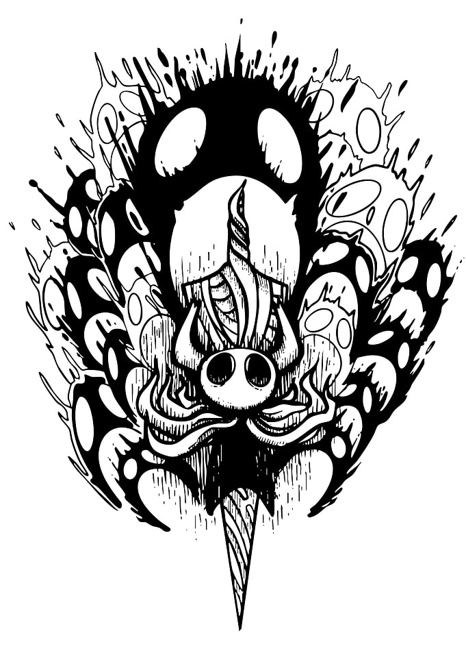Hollow Knight Ink Illustration