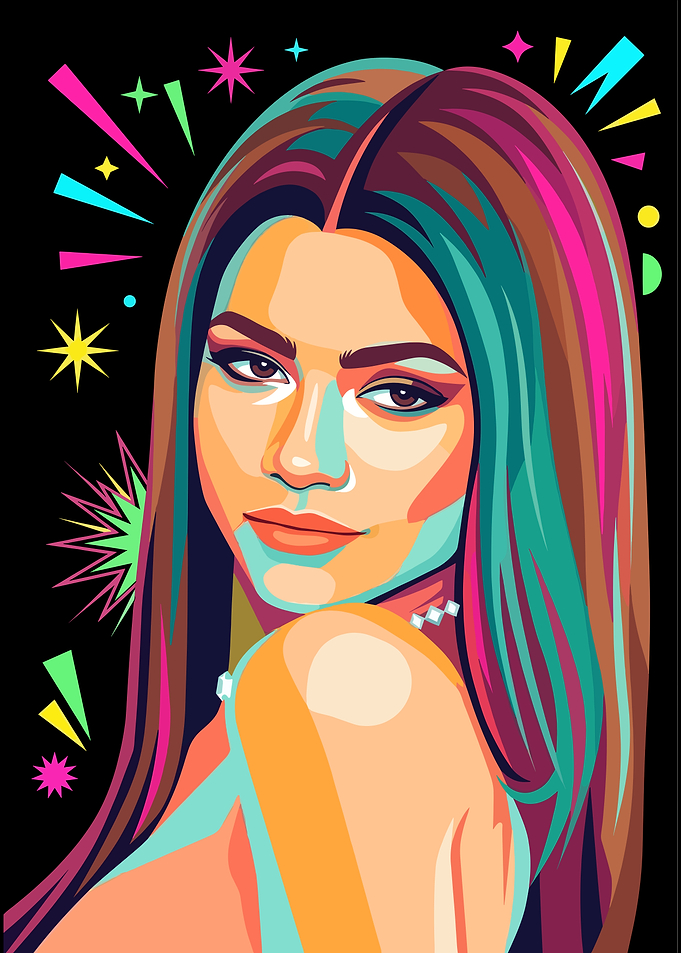 Zendaya Pop Art Portrait