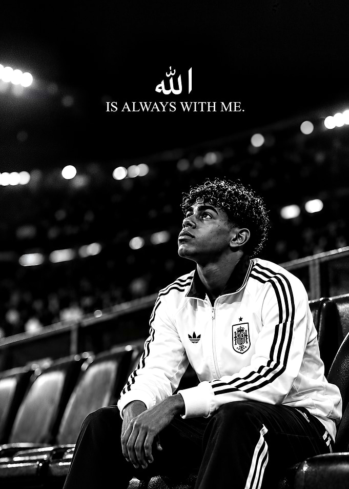 Lamine Yamal Inspirational Football Portrait