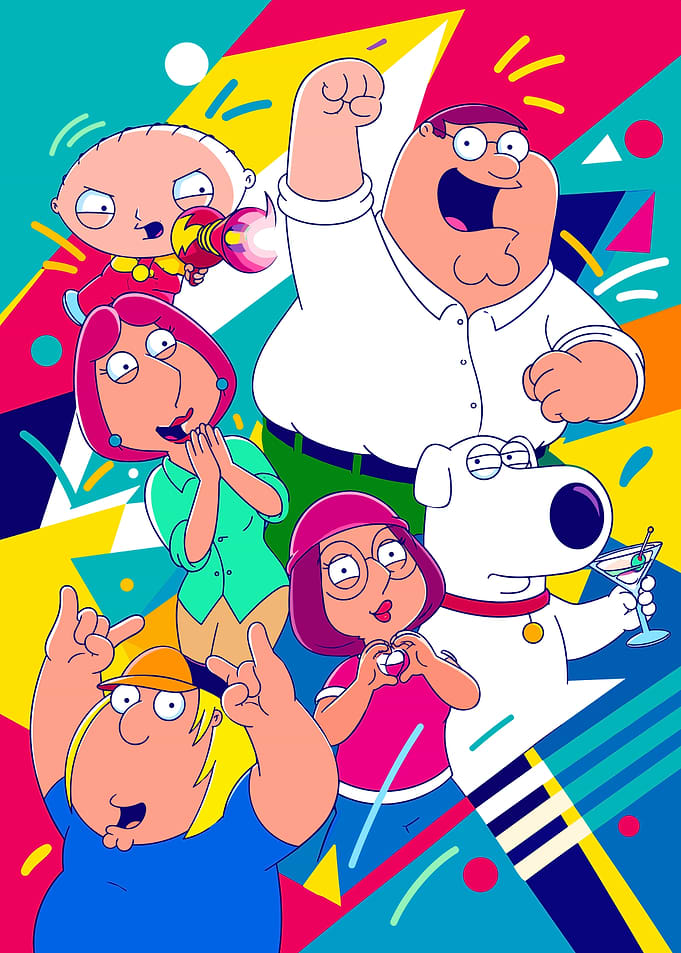 Family Guy Pop Art Poster