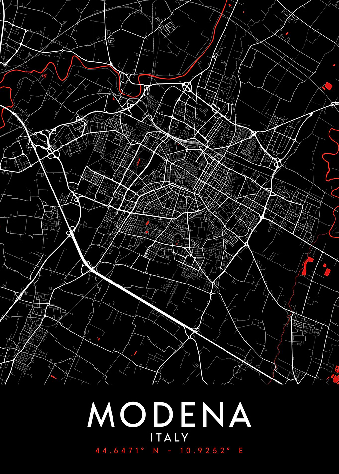 Modena Dark Map