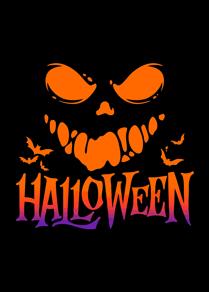 Spooky Halloween Jack-o'-lantern Graphic