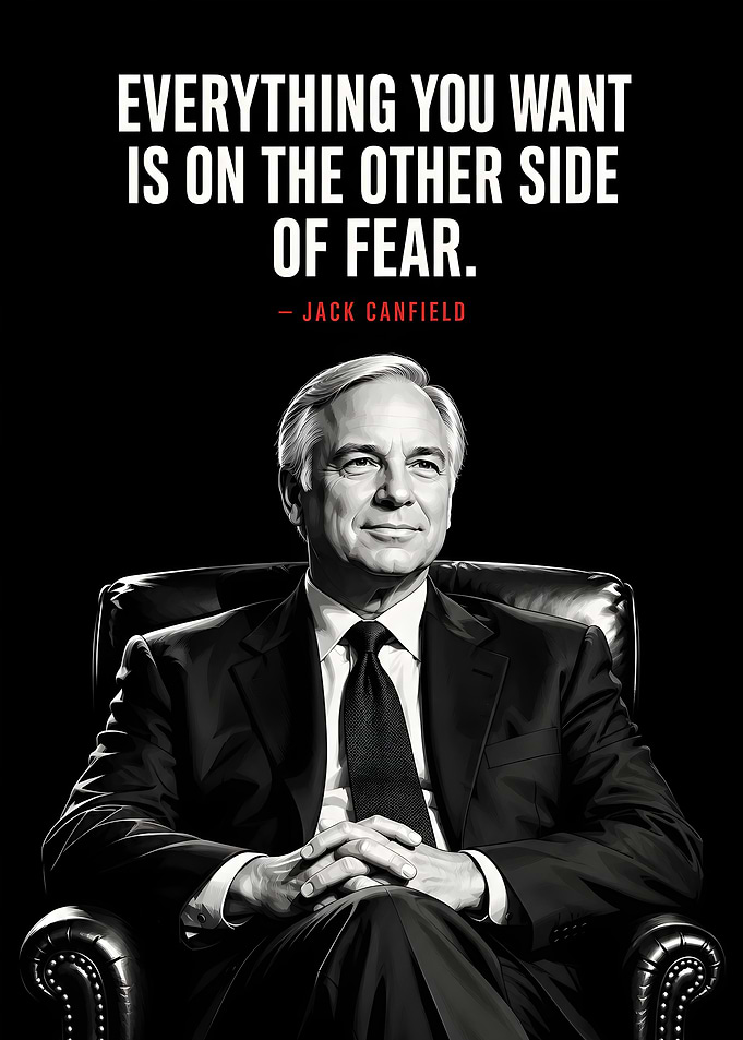 Jack Canfield Inspirational Quote Poster