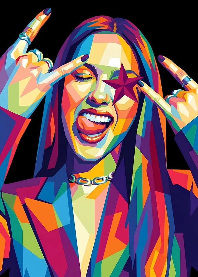 Olivia Rodrigo Pop Art Portrait