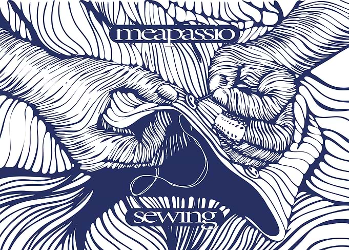 Meapassio Sewing Line Art Illustration
