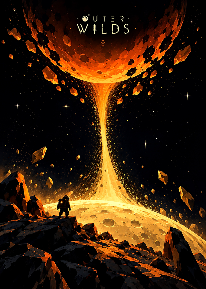 Outer Wilds Space Exploration Poster