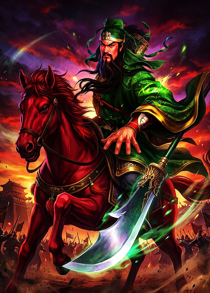 Guan Yu Riding Red Hare
