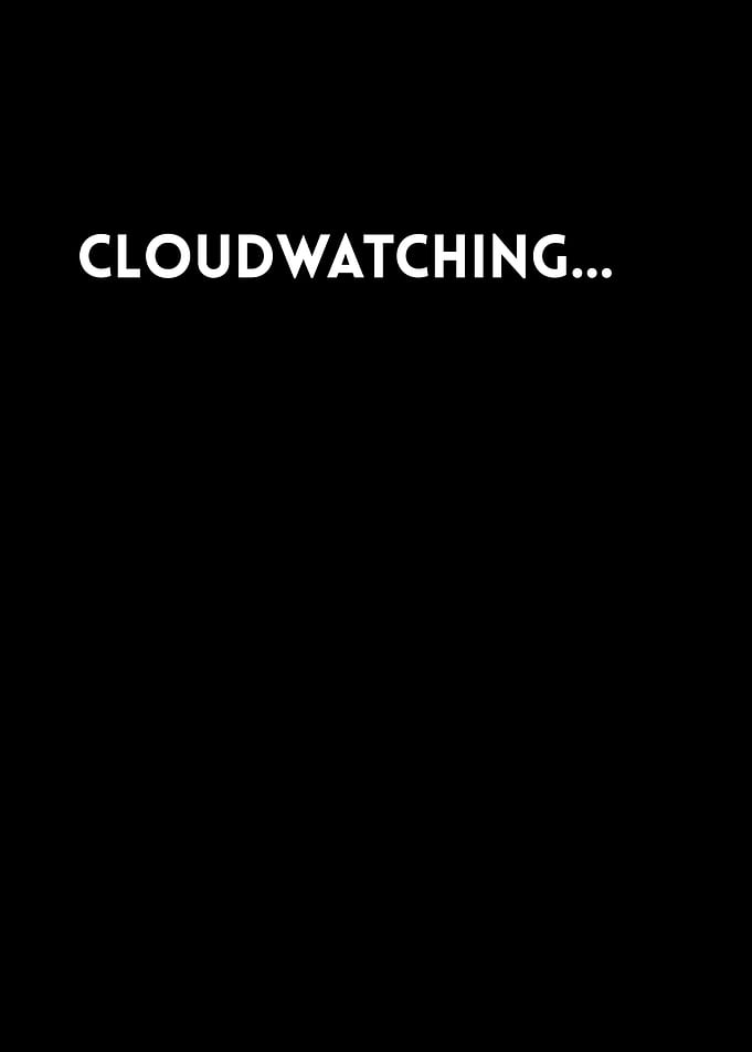 Minimalist Cloudwatching Text Art