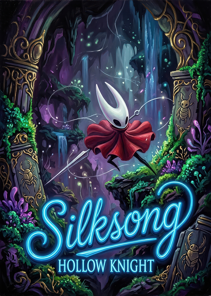 Hollow Knight Silksong Game Poster