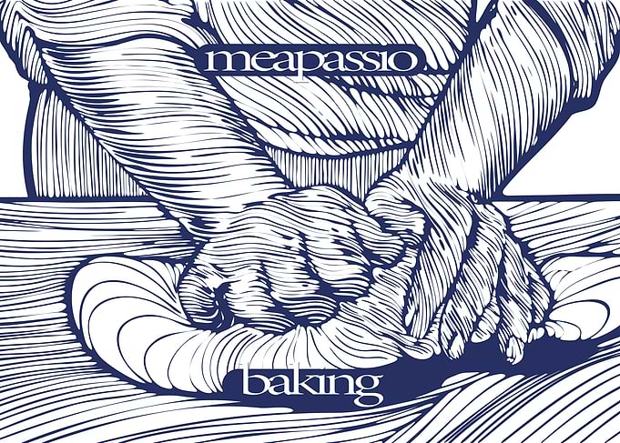 Meapassio Baking Line Art Illustration