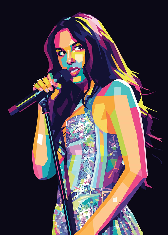 Olivia Rodrigo Pop Art Portrait