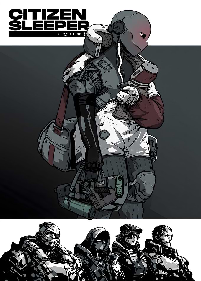 Citizen Sleeper Character Art Poster