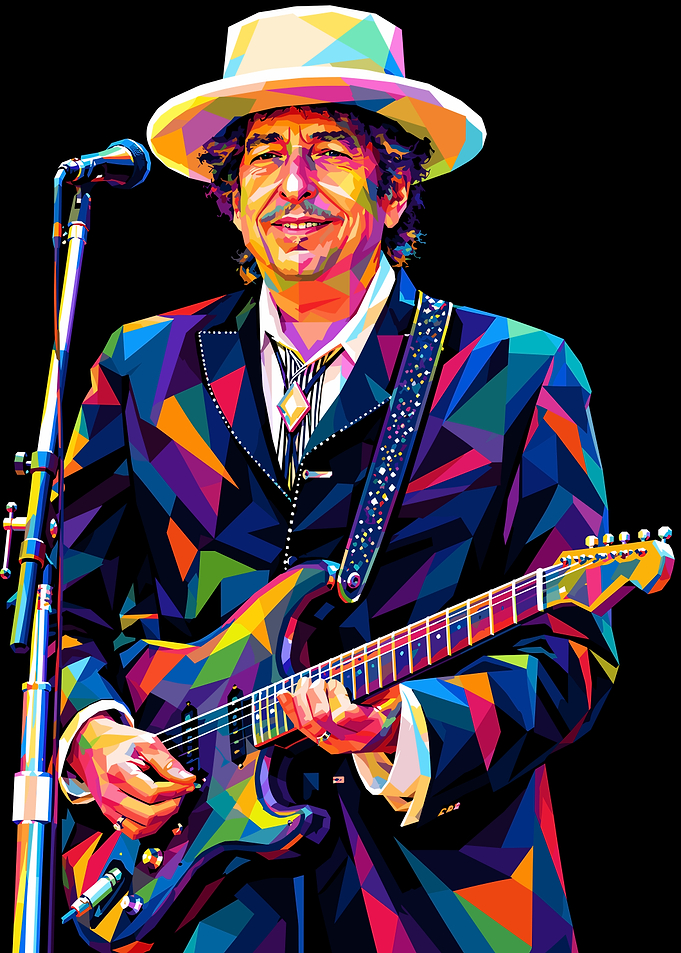 Bob Dylan Pop Art Portrait