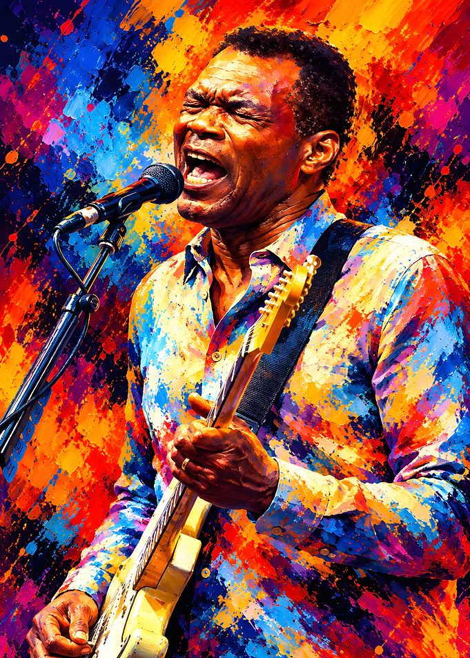 Robert Cray Playing Guitar
