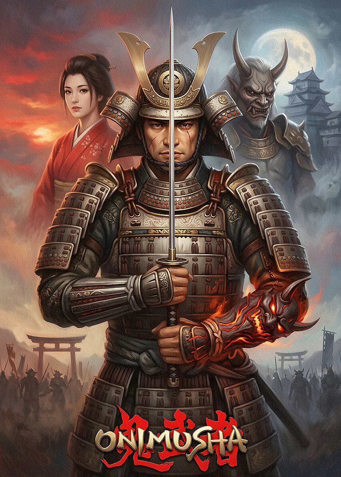 Onimusha Samurai Warrior Poster