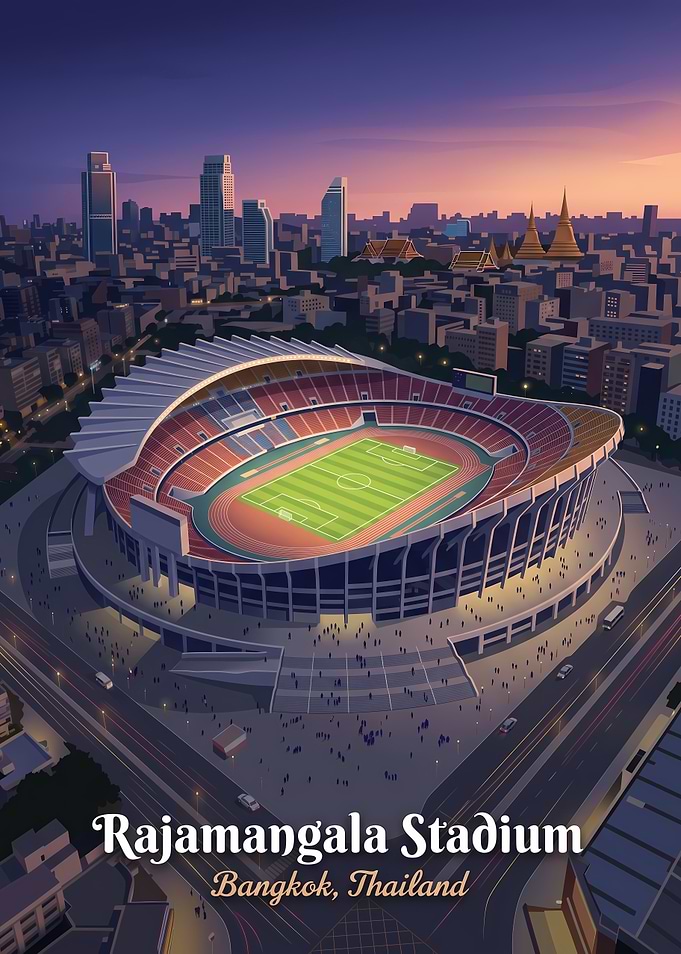 Rajamangala Stadium Bangkok Poster