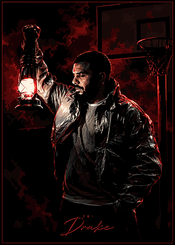 Drake Holding Lantern Poster