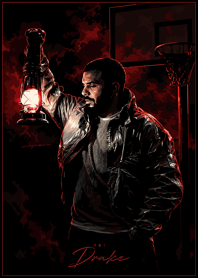 Drake Holding Lantern Poster