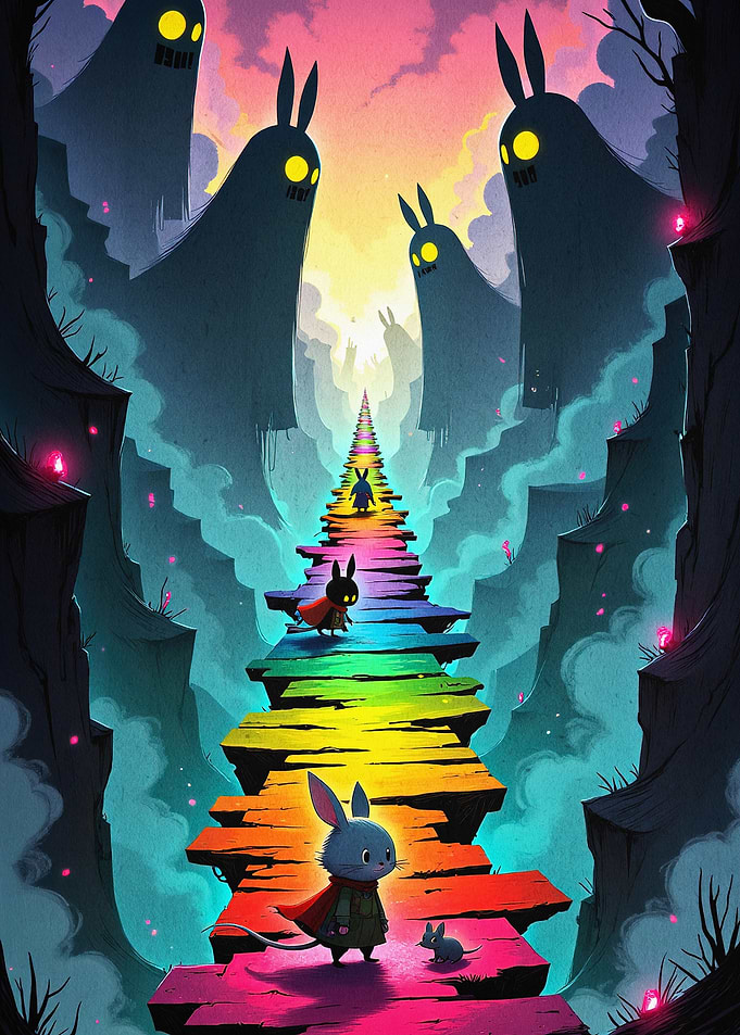 Bunny Path Monsters Dark Fantasy