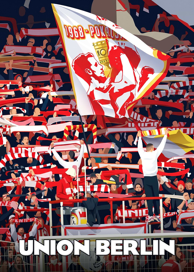 Union Berlin Football Fan Poster