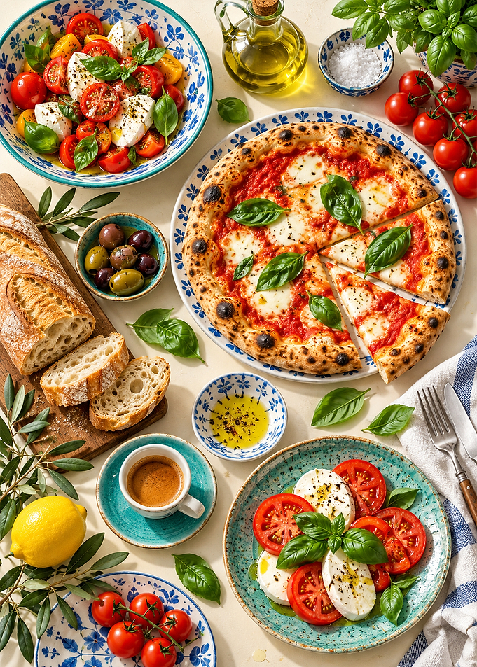 Italian Mediterranean Feast Spread