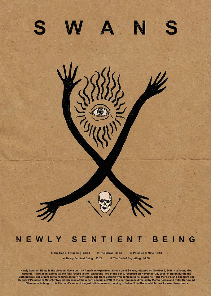 Swans Newly Sentient Being Album Poster