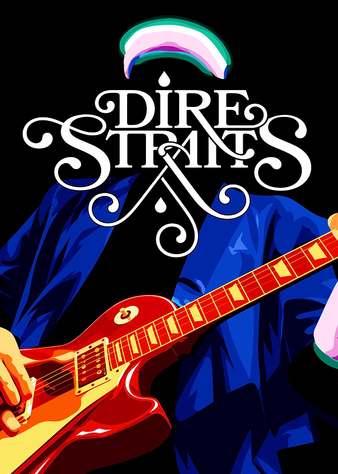 Dire Straits Guitarist Graphic Art