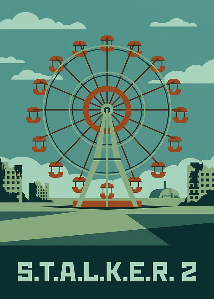 S.T.A.L.K.E.R. 2 Pripyat Ferris Wheel Poster