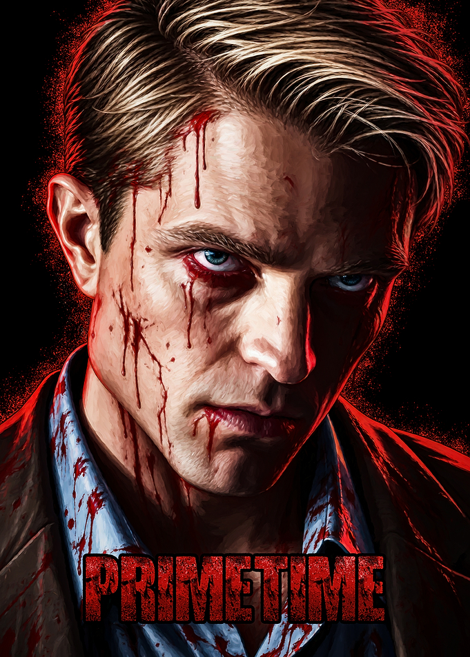 Bloody Portrait of Robert Pattinson