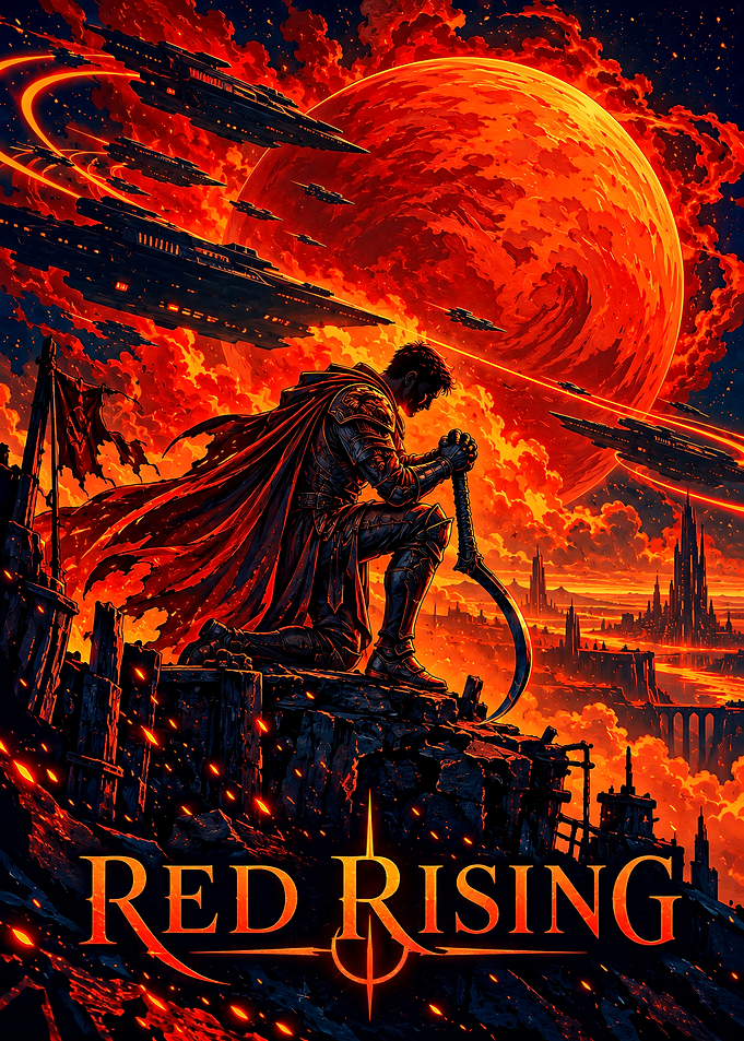 Red Rising Darrow Kneeling Poster