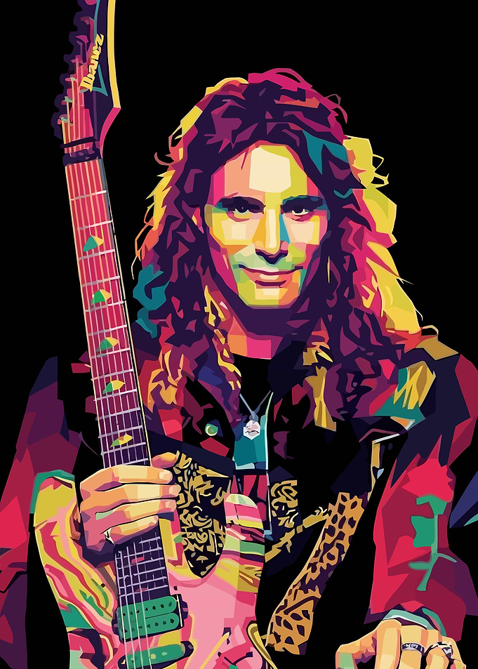 Steve Vai WPAP Pop Art Portrait