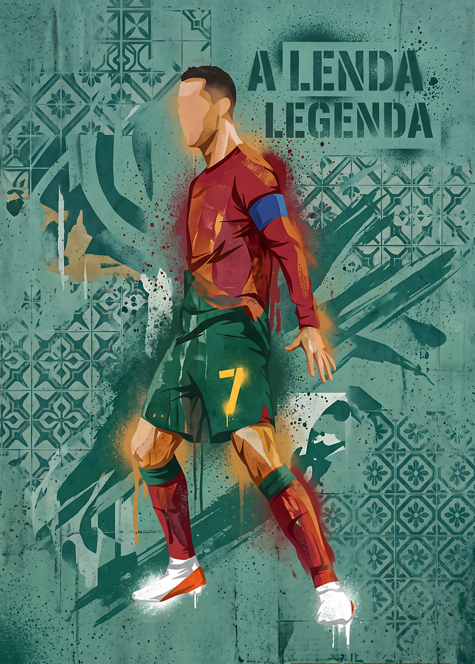 Cristiano Ronaldo Portugal Soccer Poster