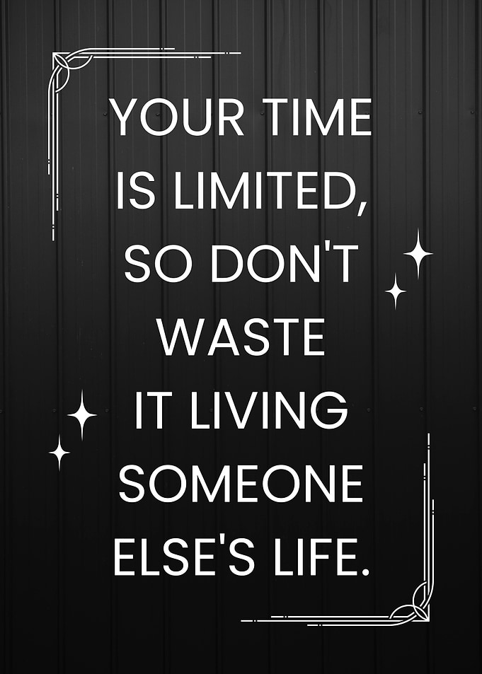 Steve Jobs Inspirational Quote Elegant Art Poster