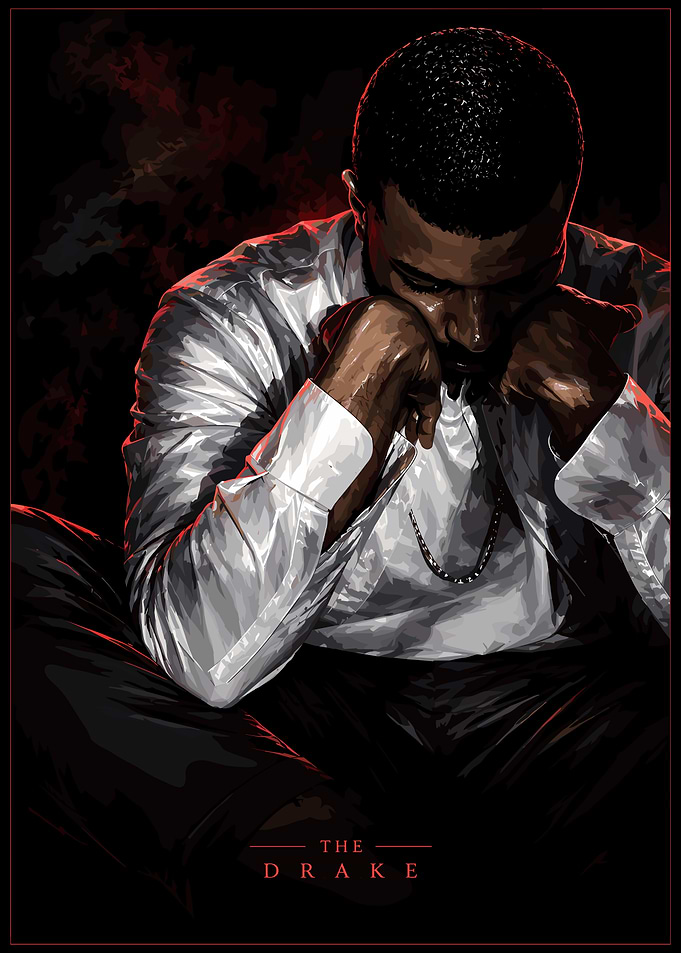 Drake Portrait Illustration