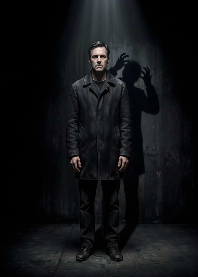 Man with Sinister Shadow
