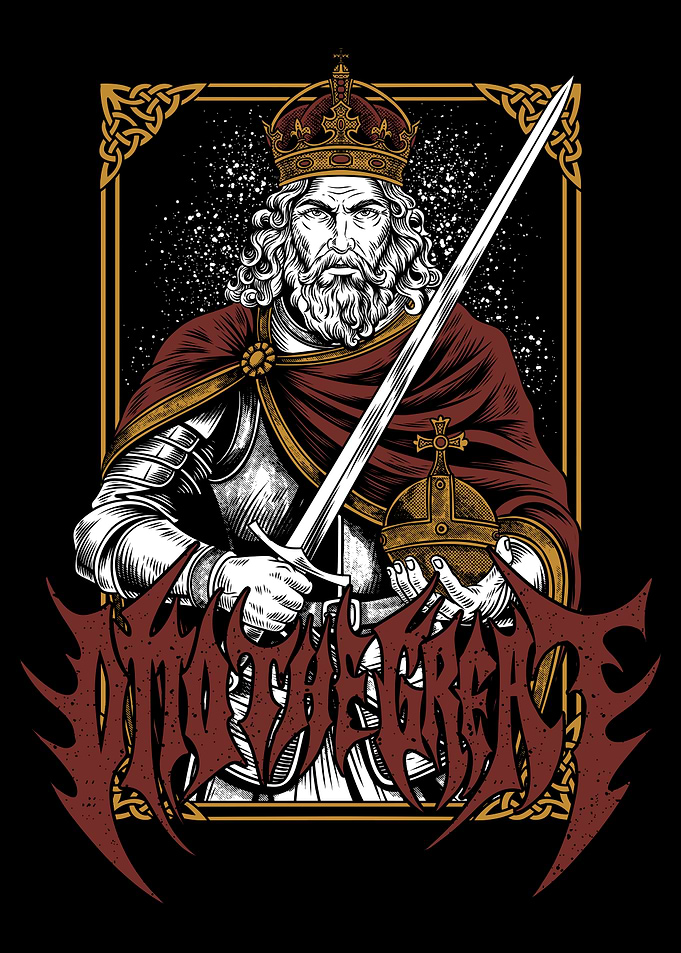 Otto the Great Medieval King Illustration