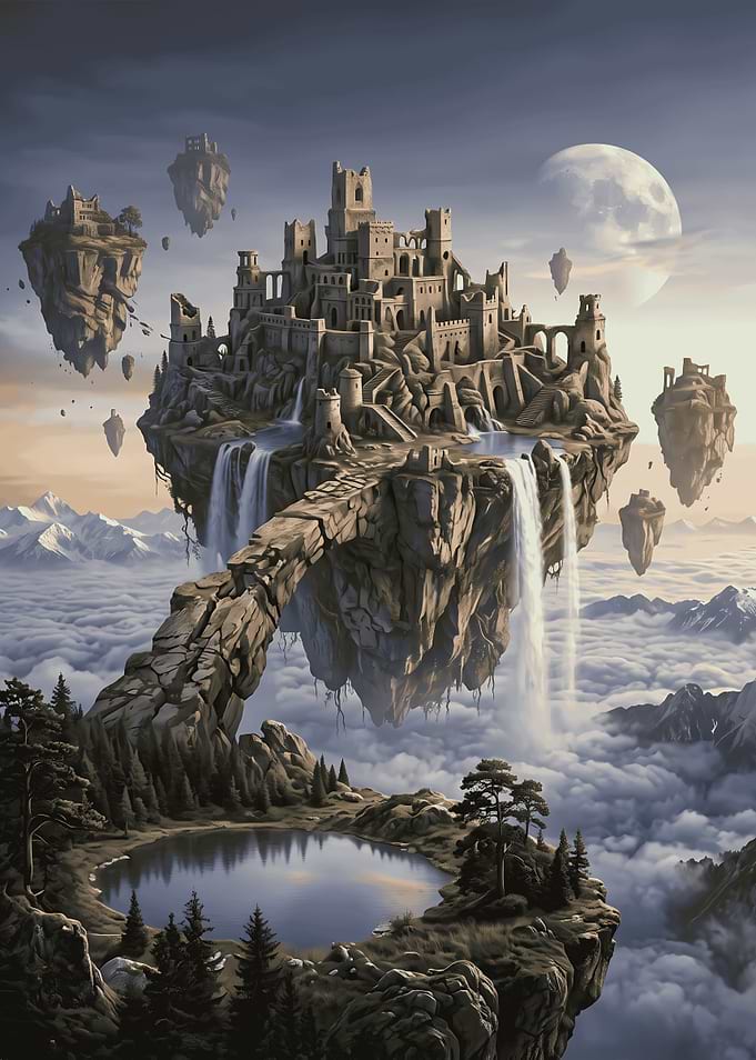 Floating Castle Above the Clouds
