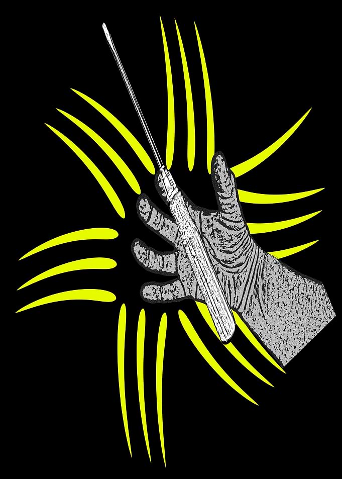 Hand with Mechanic Tool