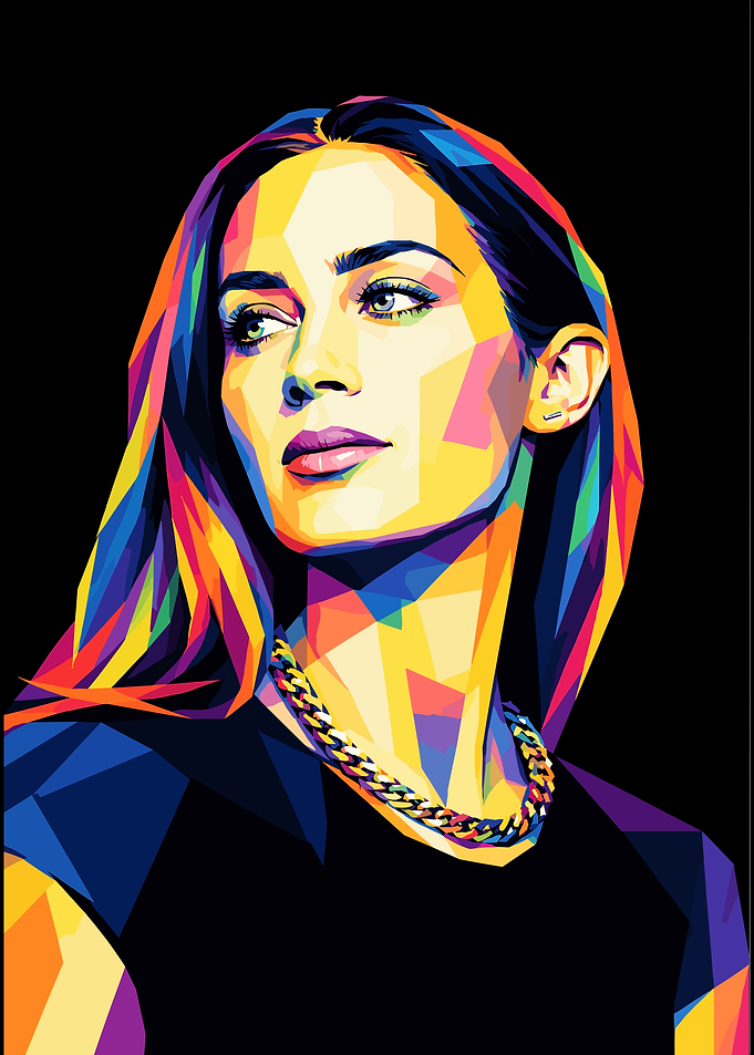 Emily Blunt Pop Art Portrait