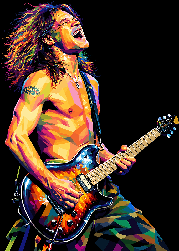 Eddie Van Halen WPAP Pop Art