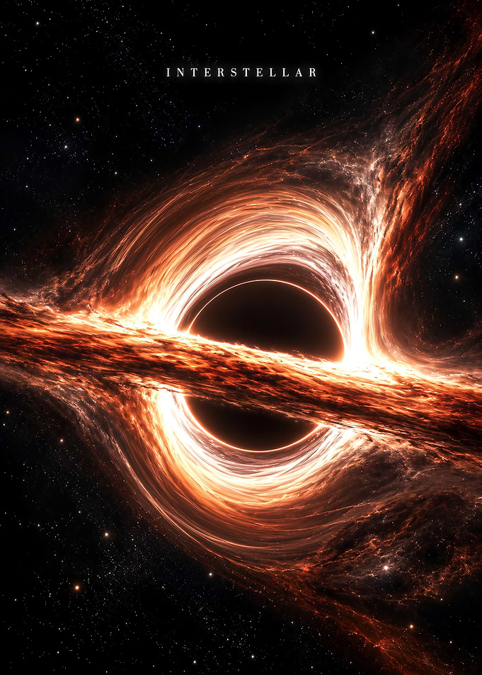 Interstellar Gargantua Black Hole Poster