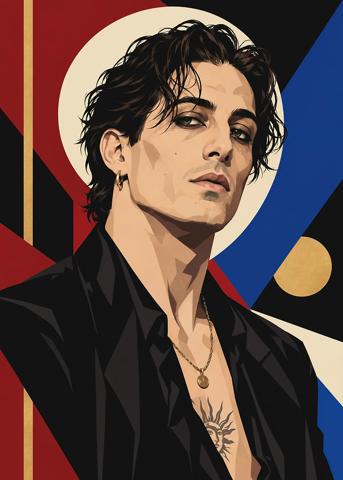 Damiano David Portrait Art