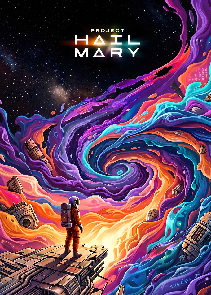 Project Hail Mary Space Poster