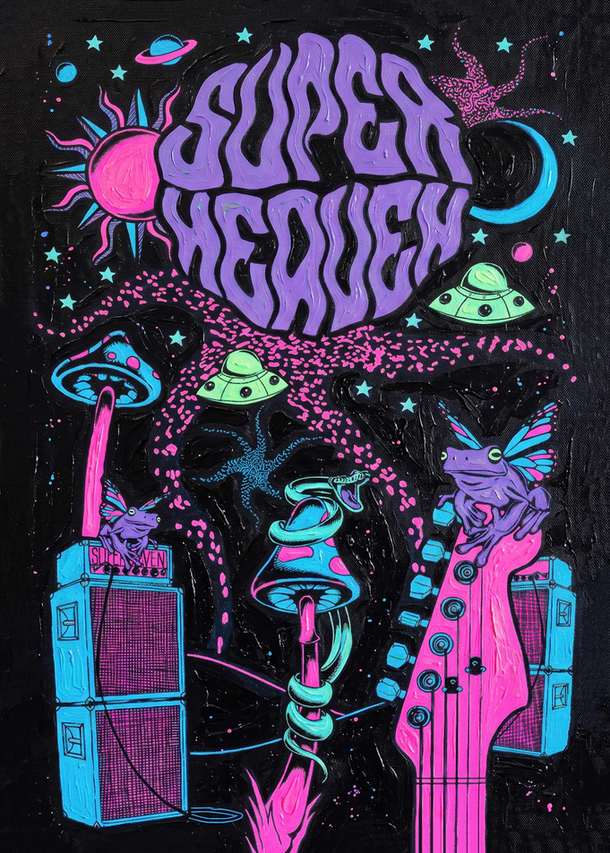 Superheaven Psychedelic Music Poster Art