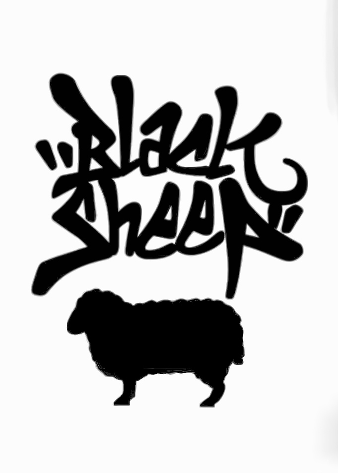 Black Sheep Graffiti Text Design