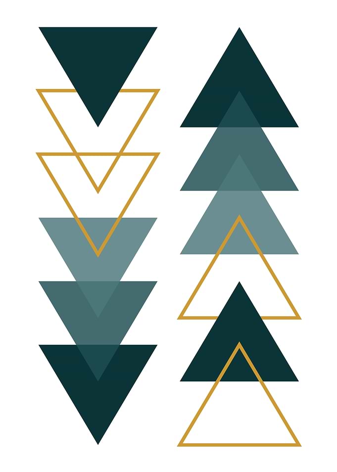 Minimalist Geometric Triangle Pattern